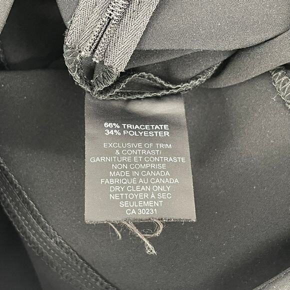 JOEFFER CAOC Pants Size 4 Designer Luxury Black Canada Stretch Side Zipper - Picture 12 of 12